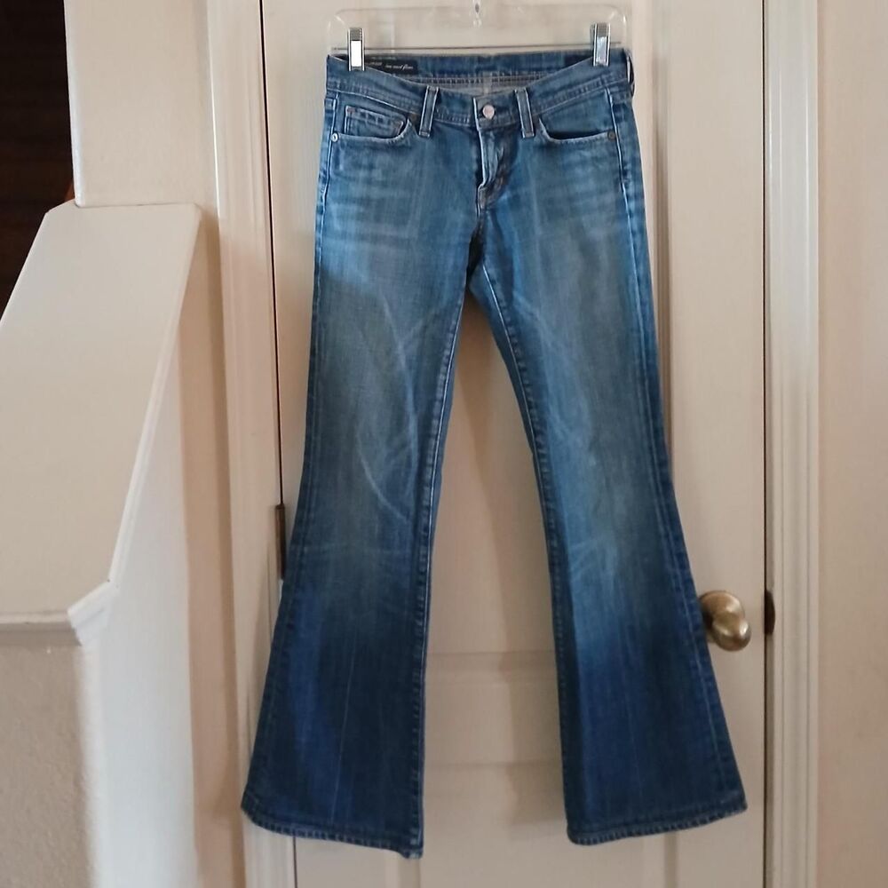 Y2K VTG Citizens of Humanity Ingrid number 002 stretch low rise flare jeans 26
